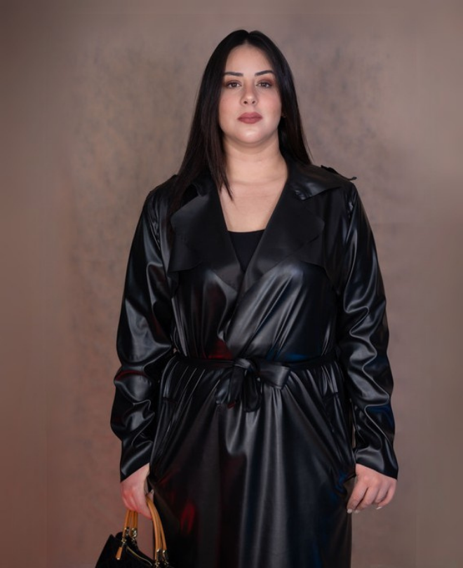 Trench-coat Similicuir